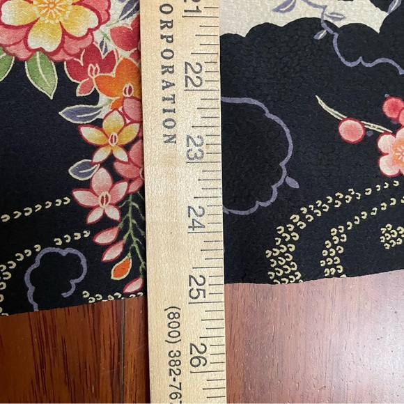 Naturally Petite Asian Floral Vest Artsy Hawaii Oriental Women's Sz L B33 - Picture 13 of 13